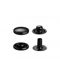 BOTTONI AUTOMATICI A PRESSIONE PRYM 390307 NERI-SET 10 BOTTONI COMPLETI-GERMANY