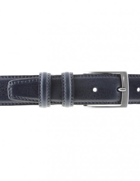 BLU CINTURA UOMO CLASS ELEGANTE CASUAL BLU SCURO CINTA MAN'S BELT CERIMONIA 