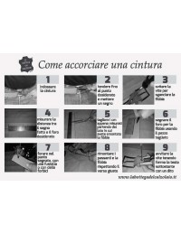 Cintura in pelle semi lucida marrone da cerimonia 3,5 cm
