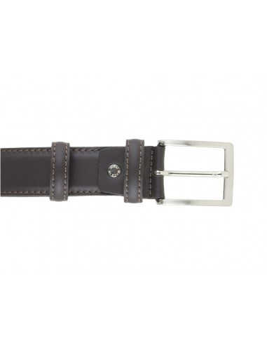 La Bottega del Calzolaio Cintura uomo in pelle nero classica artigianale e made in Italy 3,5 cm elegante