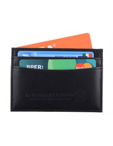 Da Uomo Alta Qualità Lusso Morbido Nero Vera Pelle Wallet Porta carte di credito 
