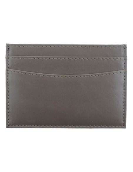 Porta carte di credito da uomo in pelle marrone
