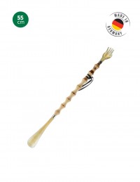 Calzascarpe con manina gratta schiena in legno e plastica da 55 cm