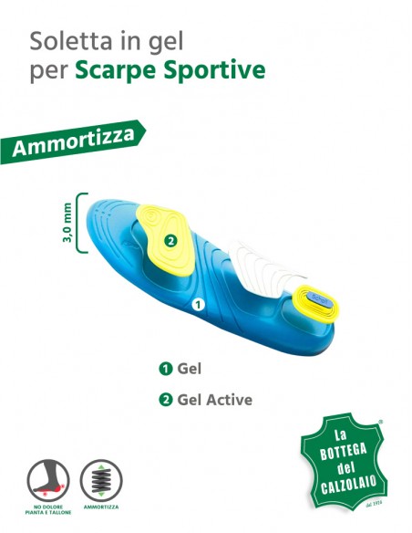 Soletta gel Dr. Scholl per scarpe sportive