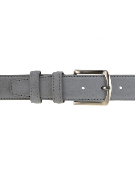 Asos Uomo Accessori Cinture e bretelle Cinture Cintura grigia scamosciata 