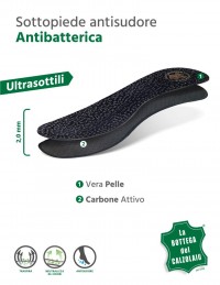 Soletta ultrasottile in lattice nera per scarpe donna