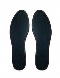 Soletta ultrasottile in lattice nera per scarpe donna