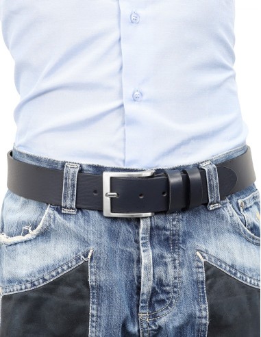 Cintura con fibbia da Uomo di Santoni in Blu Uomo Accessori da Cinture da 