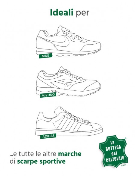 Lacci scarpe running bianchi