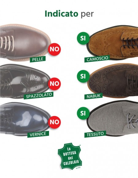 Camoscina rossa per scarpe ravviva il colore e protegge il camoscio