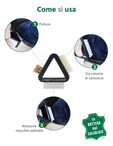 Spazzola per scarpe: manico in plastica o alluminio, pennello per adesivi  in pelle colla, pennello piccolo, strumenti artigianali in pelle MLT-469 -   Italia