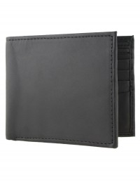 Portafoglio uomo in pelle artigianale nero