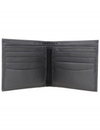 Portafoglio uomo in pelle artigianale nero