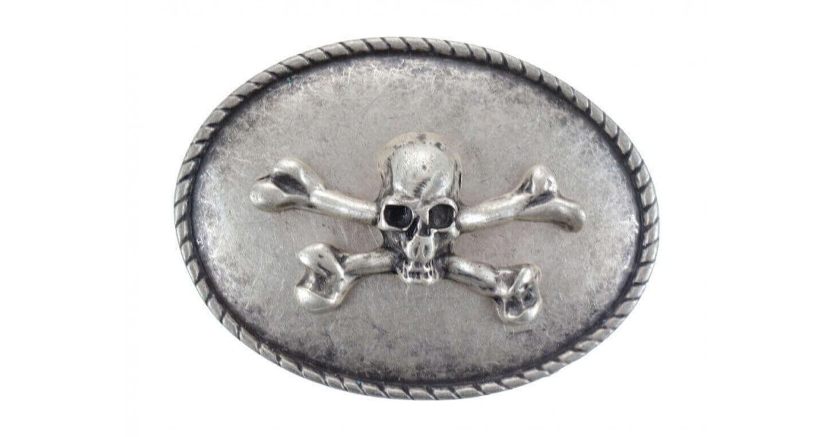 Fibbia per cintura in argento placcato Westwear-Shop stile western 