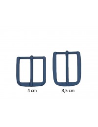 Fibbia anallergica nickel free gommata avion per cinture da 3,5 e 4 cm