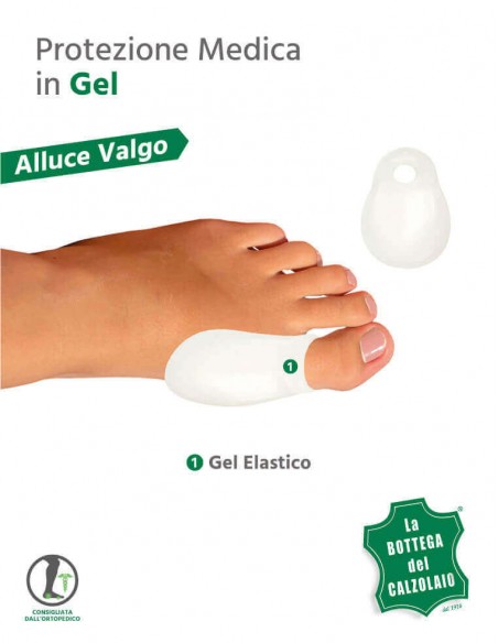 Protezione per alluce valgo in gel