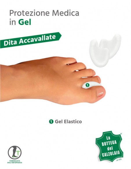 Separadita in gel per dita dei piedi 2 pz