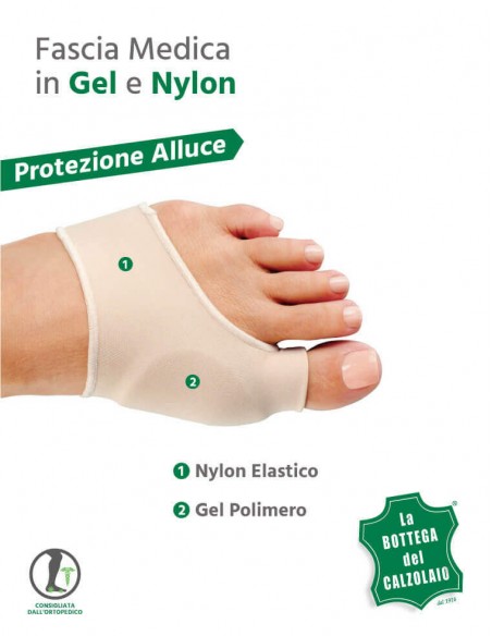 Protezione in gel per alluce valgo 1 pz